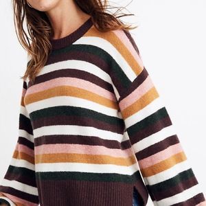 NWT Madewell Payton striped sweater sized M